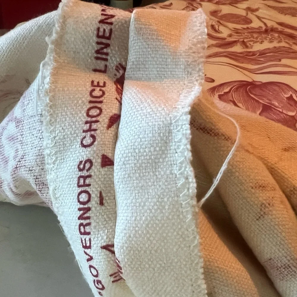 Waverly Governors choice linen toile fabric